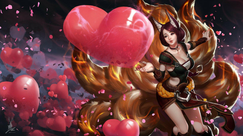 Ahri League Of Legends Full HD 1080p Wallpaper 1920x1080px