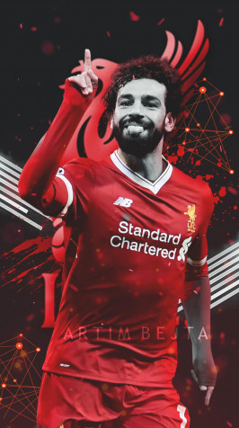 Mohamed Salah Phone Background Image 1024x1831px