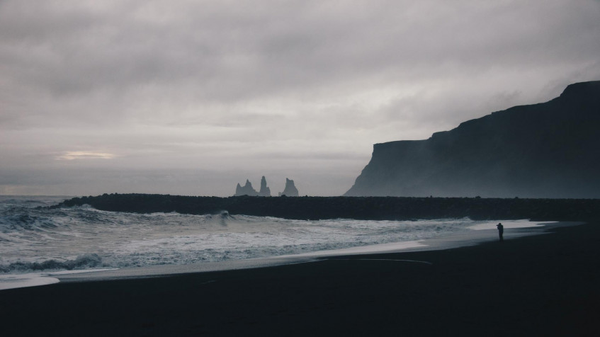 Reynisfjara Iceland Full HD 1080p Wallpaper 1920x1080px