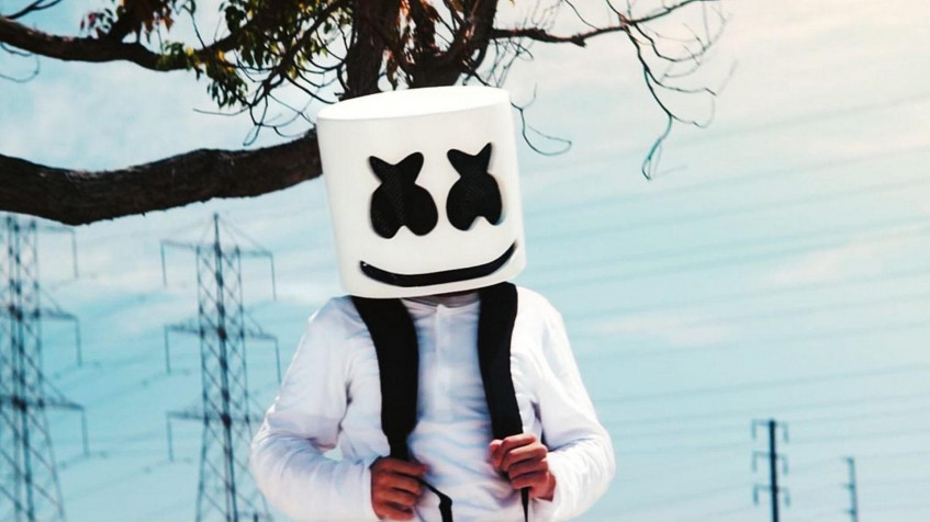 Cartoon Marshmello Full HD 1080p Wallpaper 1920x1080px