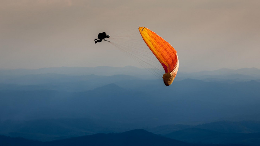 Paragliding Full HD 1080p Wallpaper 1920x1080px