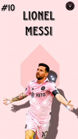 Lionel Messi Inter Miami iPhone Wallpaper 1080x1920px