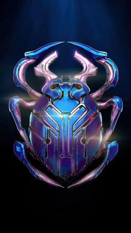 Blue Beetle Mobile Wallpaper 1080x1920px