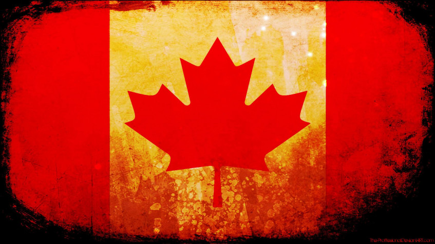 Canada Flag Full HD 1080p Wallpaper 1920x1080px