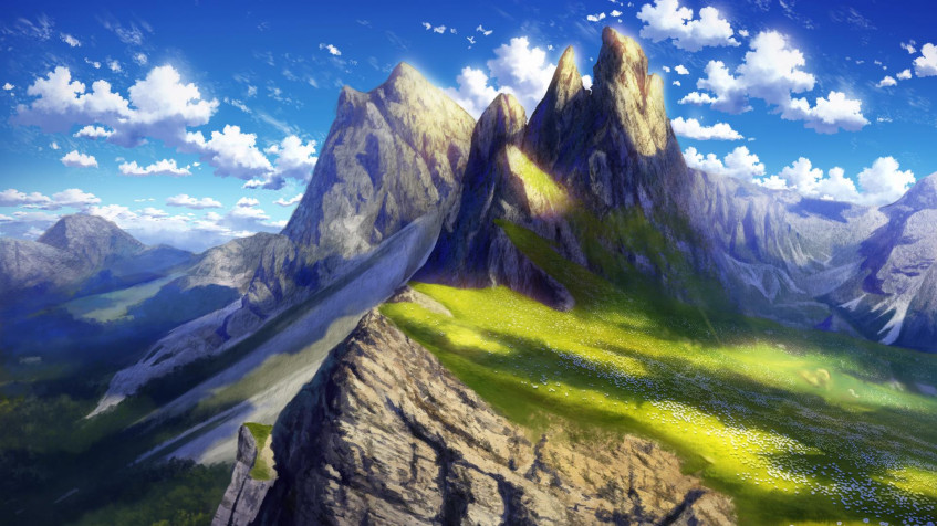 Anime Landscape Full HD 1080p Wallpaper 1920x1080px