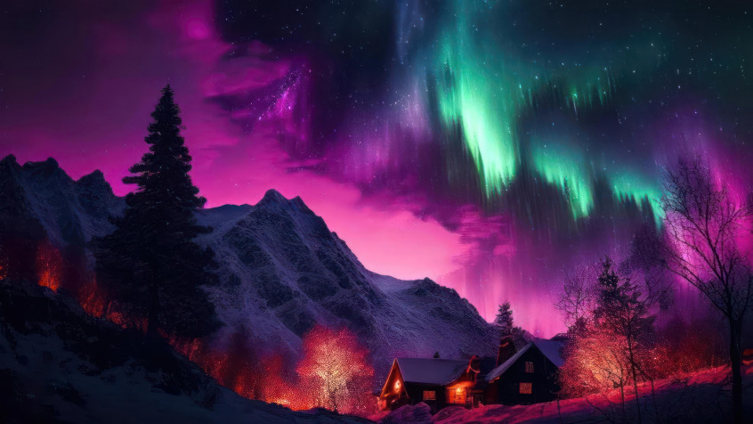 Aurora Northern Lights 4k UHD Wallpaper 3840x2160px