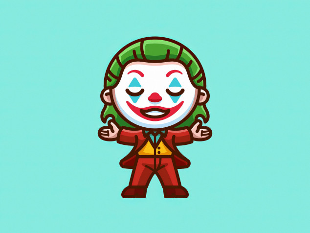 Cute Joker Background Image 3200x2400px