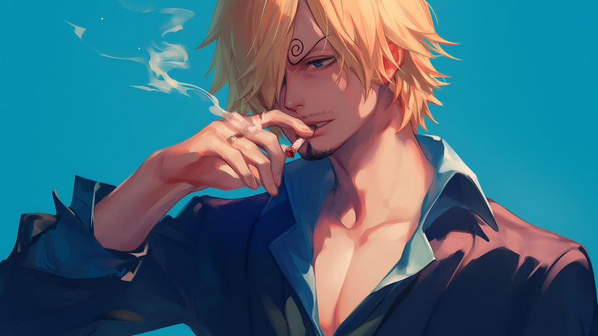 Sanji Desktop Background 1536x864px