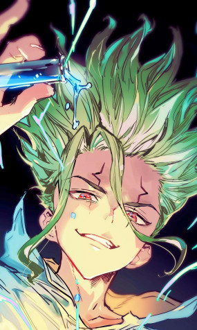 Senku Ishigami Android Wallpaper Image 1200x2000px