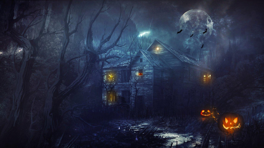 Haunted Mansion Full HD 1080p Wallpaper 1920x1080px