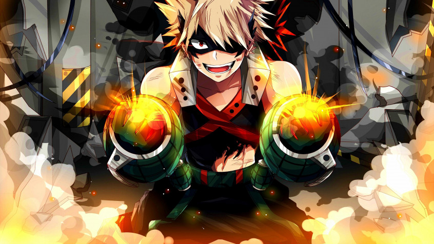 Katsuki Bakugo 4k UHD Wallpaper 3840x2160px