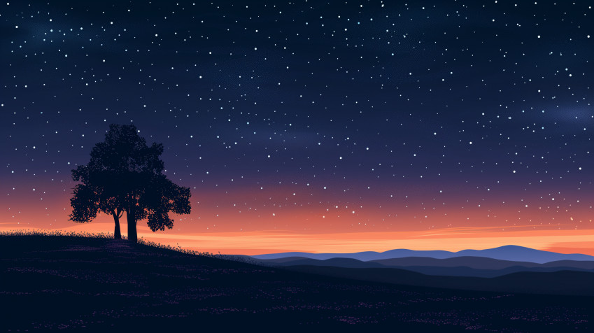 Night Sky MacBook Background 2912x1632px