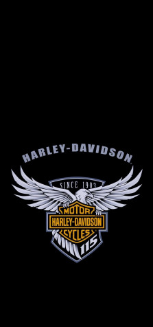 Harley Davidson Logo Android Wallpaper 1080x2300px