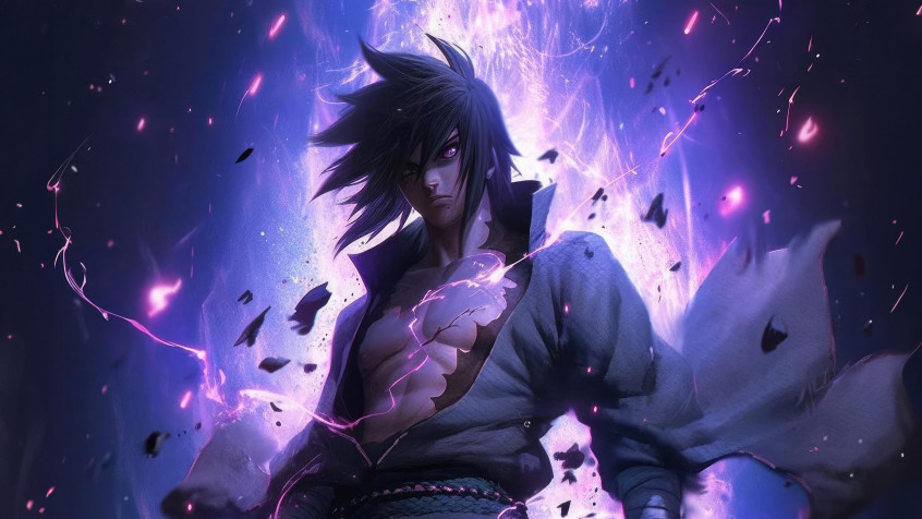 Sasuke Uchiha Desktop HD Background 3840x2161px