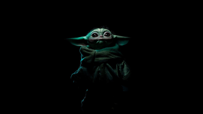 Baby Yoda Full HD 1080p Wallpaper 1920x1080px