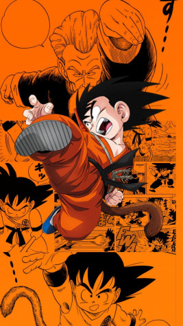 Kid Goku iPhone Background Image 1080x1920px