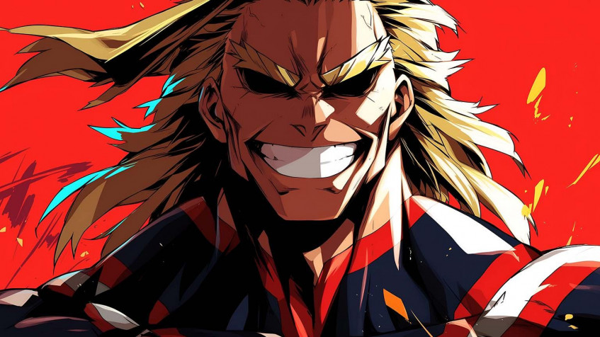 All Might Desktop HD Wallpaper 1536x864px