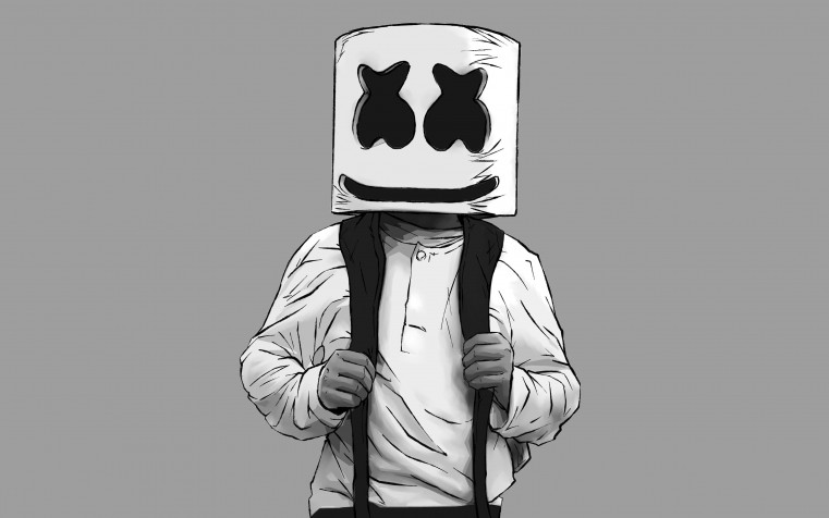 Cartoon Marshmello HD Wallpaper 3840x2400px