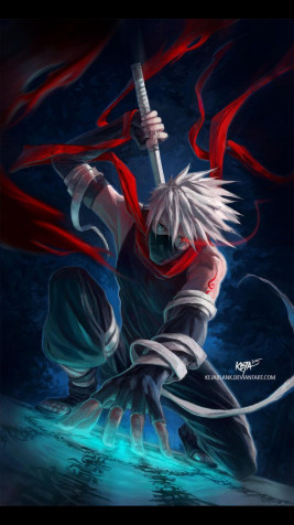 Kakashi Phone HD Background 1080x1920px