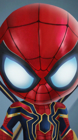 Chibi Spider Man Android Wallpaper 1080x1920px