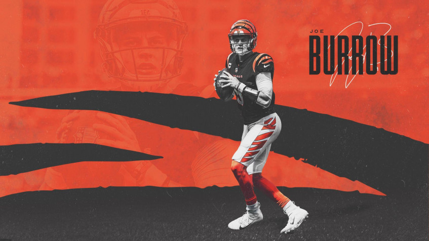 Joe Burrow Hd Full HD 1080p Wallpaper 1920x1080px