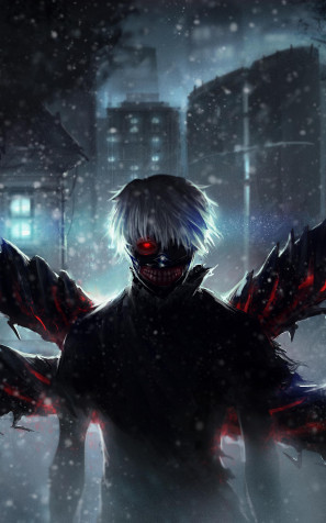 Ken Kaneki Mobile Wallpaper 1600x2560px