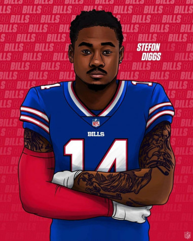 Stefon Diggs Phone HD Background 1080x1350px