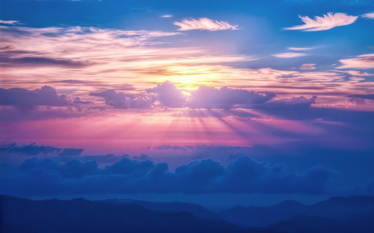 Beautiful Sky Clouds Widescreen HD Wallpaper 1920x1200px