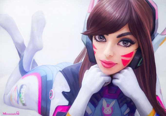 Dva Overwatch MacBook Wallpaper 3840x2682px