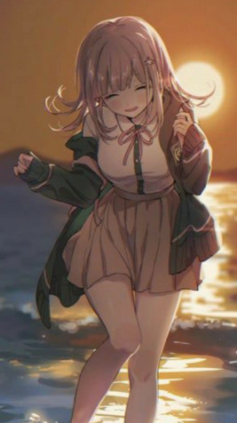 Chiaki Nanami iPhone Wallpaper Image 800x1422px