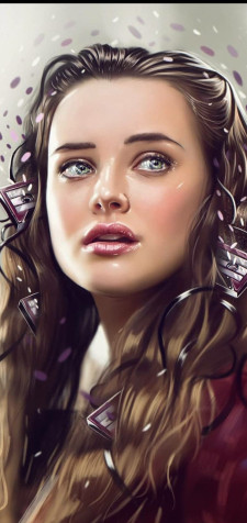 Katherine Langford iPhone Wallpaper Image 800x1689px