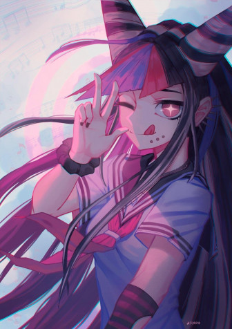 Ibuki Mioda iPhone Background 1240x1754px