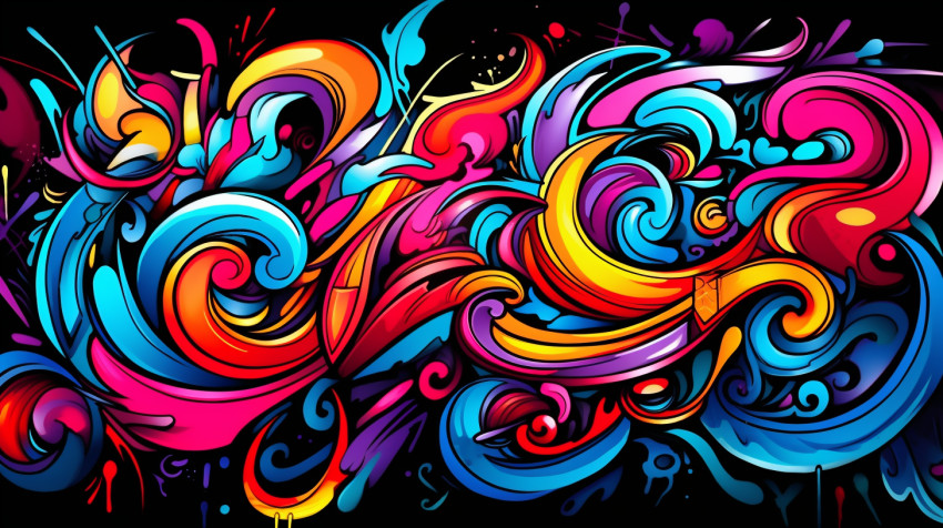 Graffiti Background Image 1456x816px