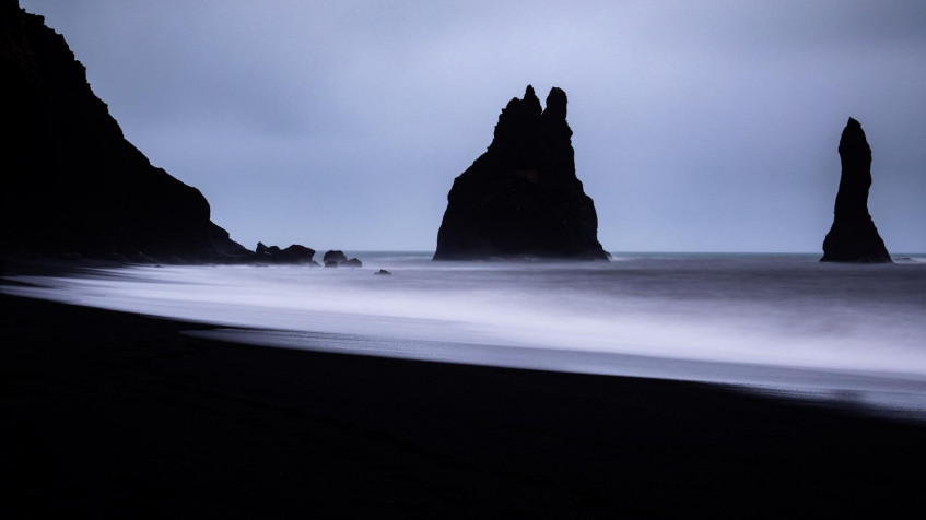 Reynisfjara Iceland Desktop Background 1600x900px