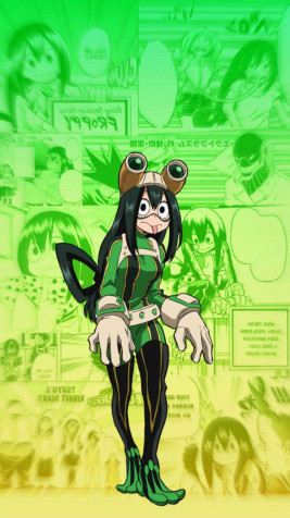 Tsuyu Asui Android Wallpaper Image 1080x1920px