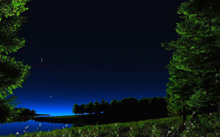 Night Widescreen HD Wallpaper 1920x1200px