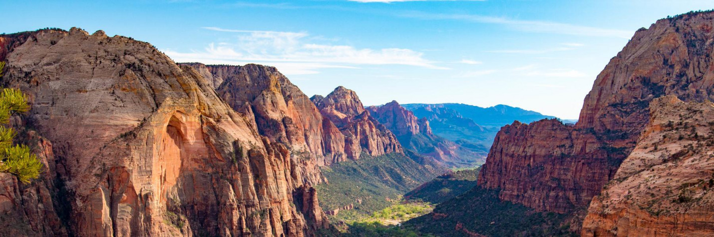 Zion National Park Wallpaper Image 1800x600px