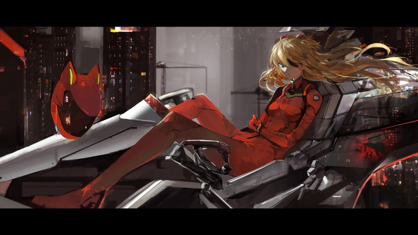 Asuka Langley Full HD 1080p Wallpaper 1920x1080px