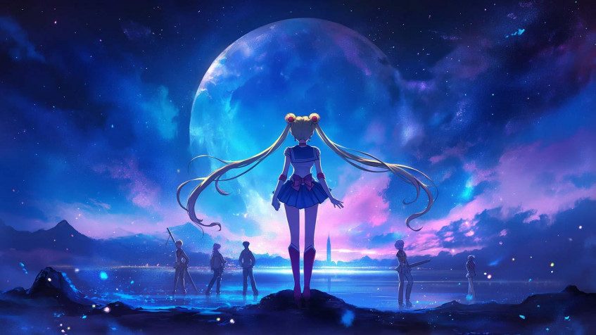 Sailor Moon Laptop Wallpaper 1536x864px