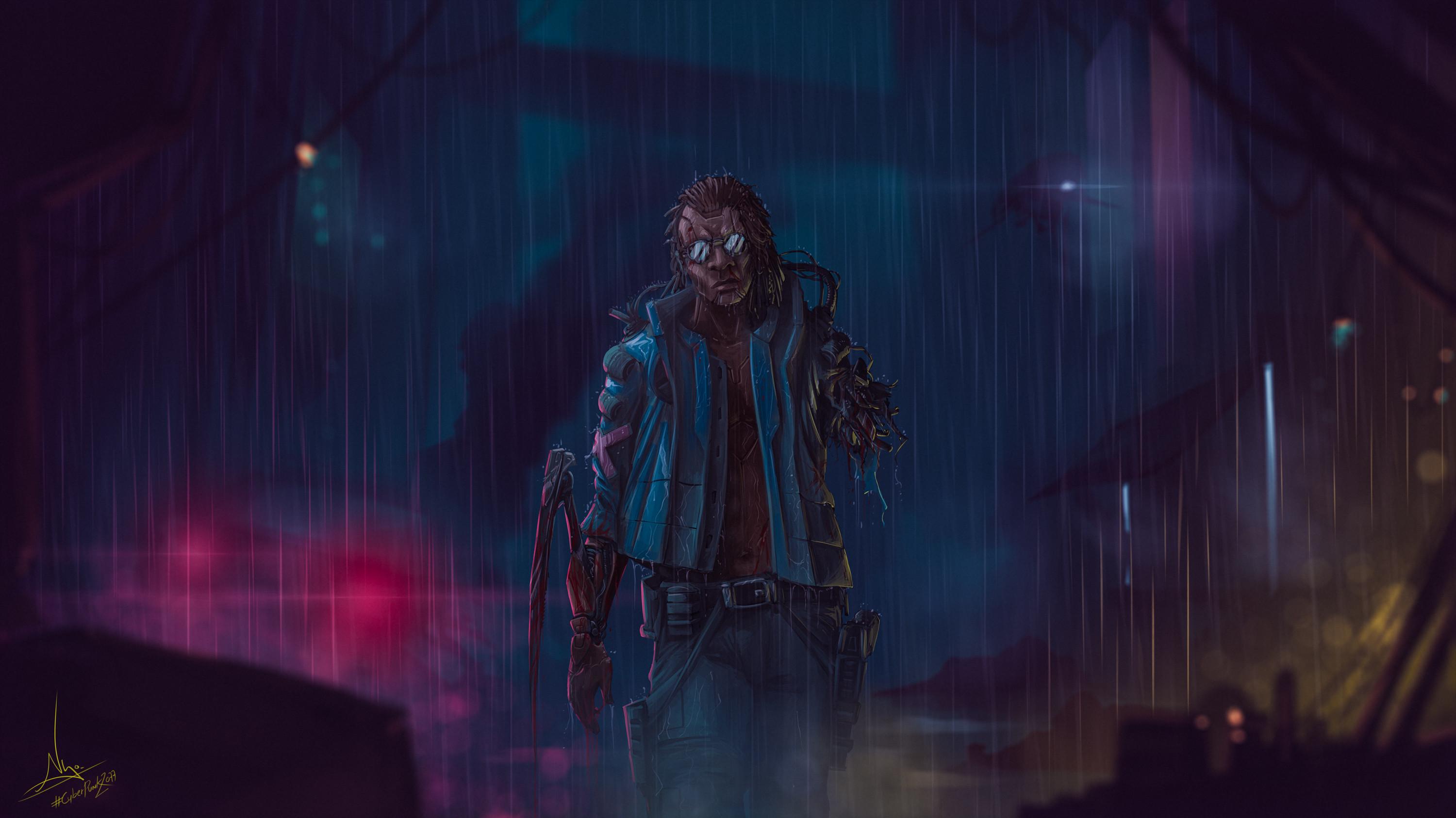 Cyberpunk Boy Background Image 3000x1688