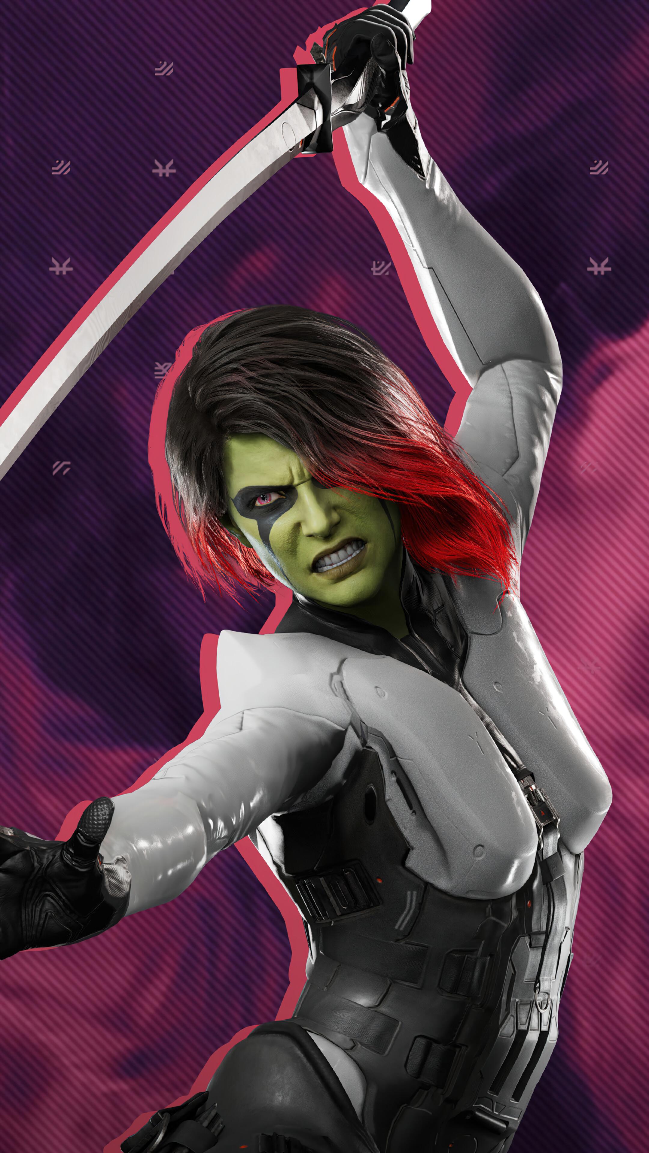 Gamora 4k Phone Wallpaper 2160x3840