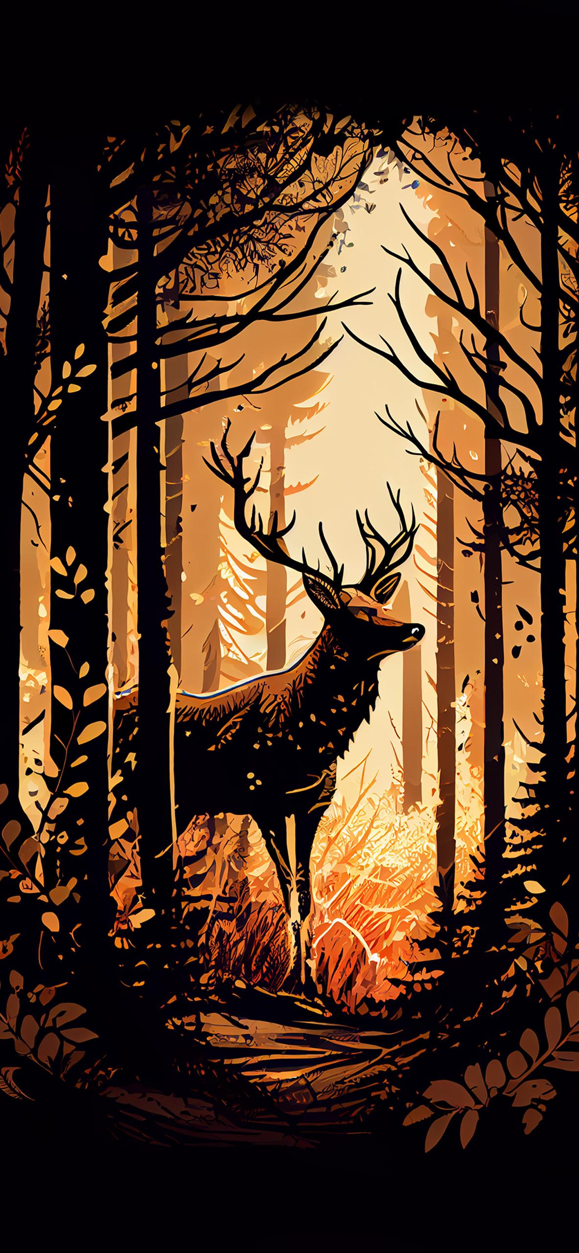 Deer iPhone Wallpaper 1183x2560