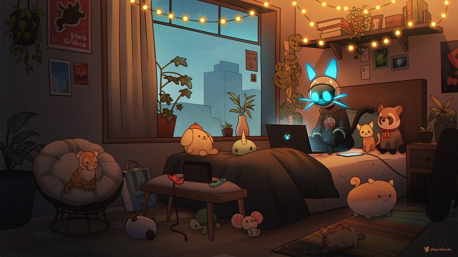 Lofi Full HD 1080p Wallpaper 1920x1080