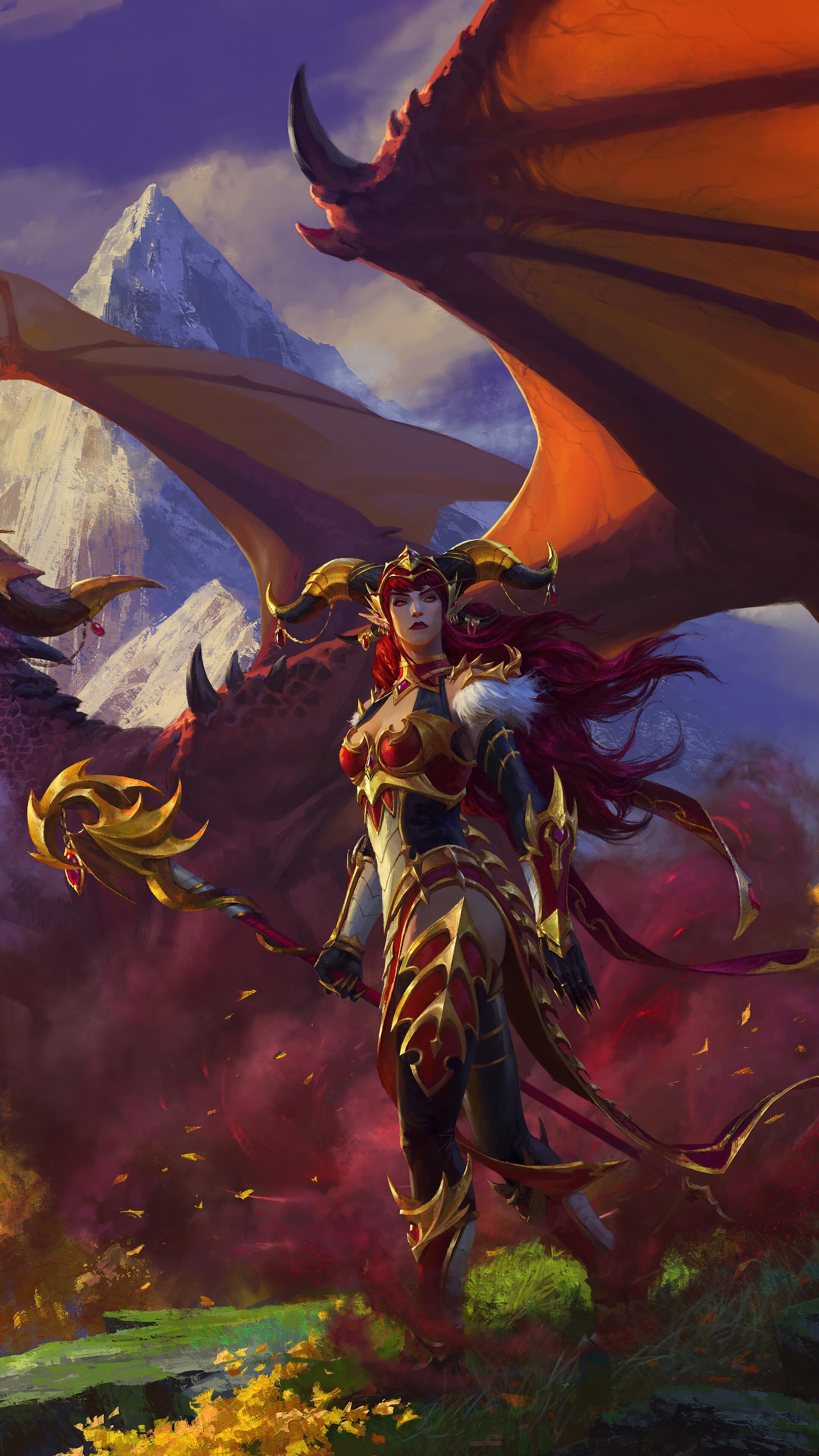 Alexstrasza 4k Phone Wallpaper 2160x3840