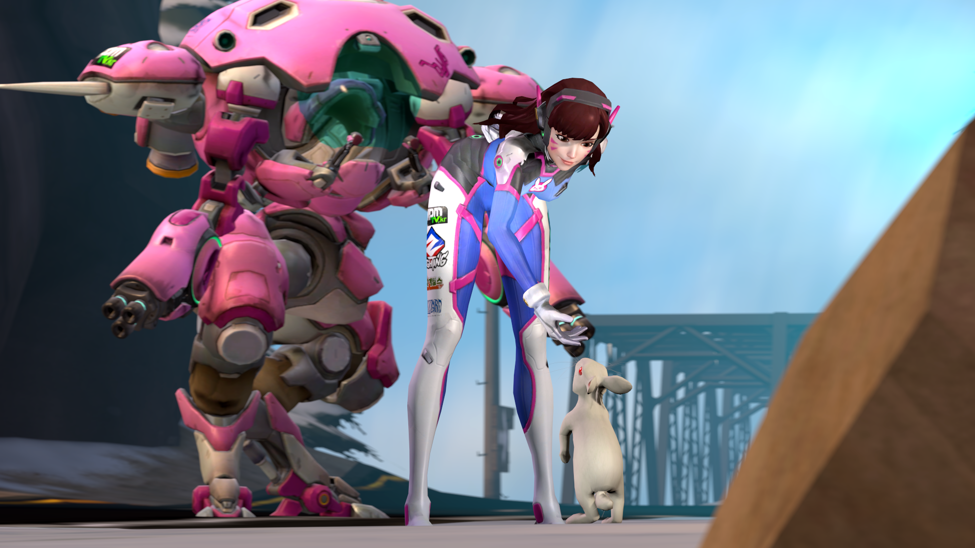 Dva Overwatch Full HD 1080p Wallpaper 1920x1080