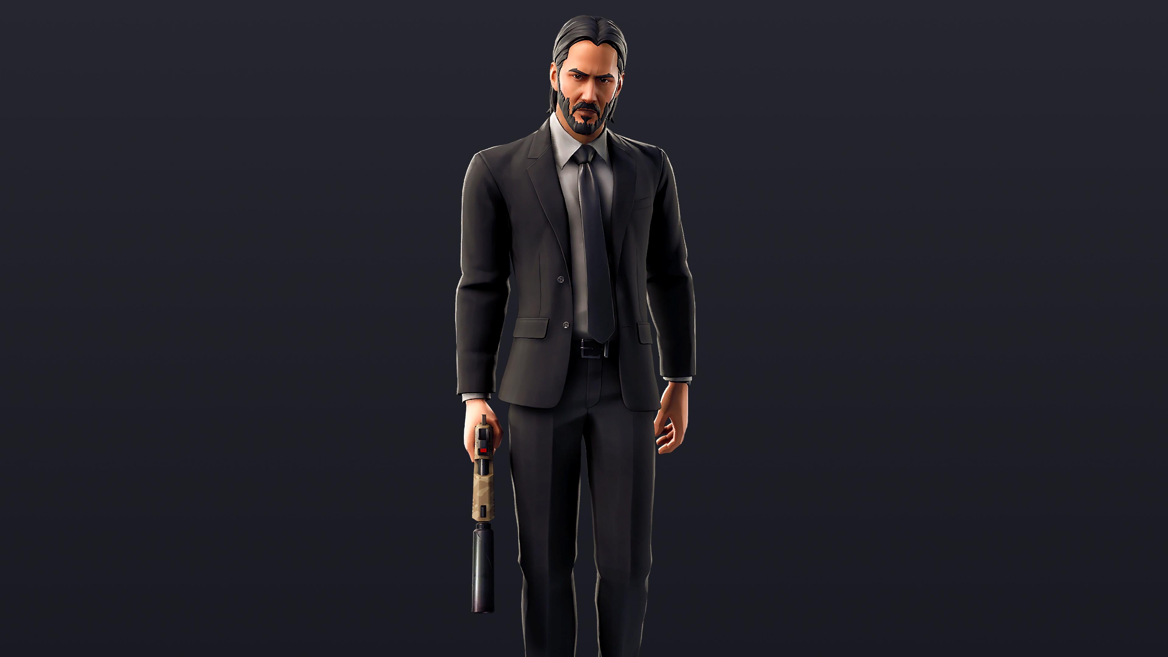 John Wick Fortnite 4k UHD Wallpaper 3840x2160