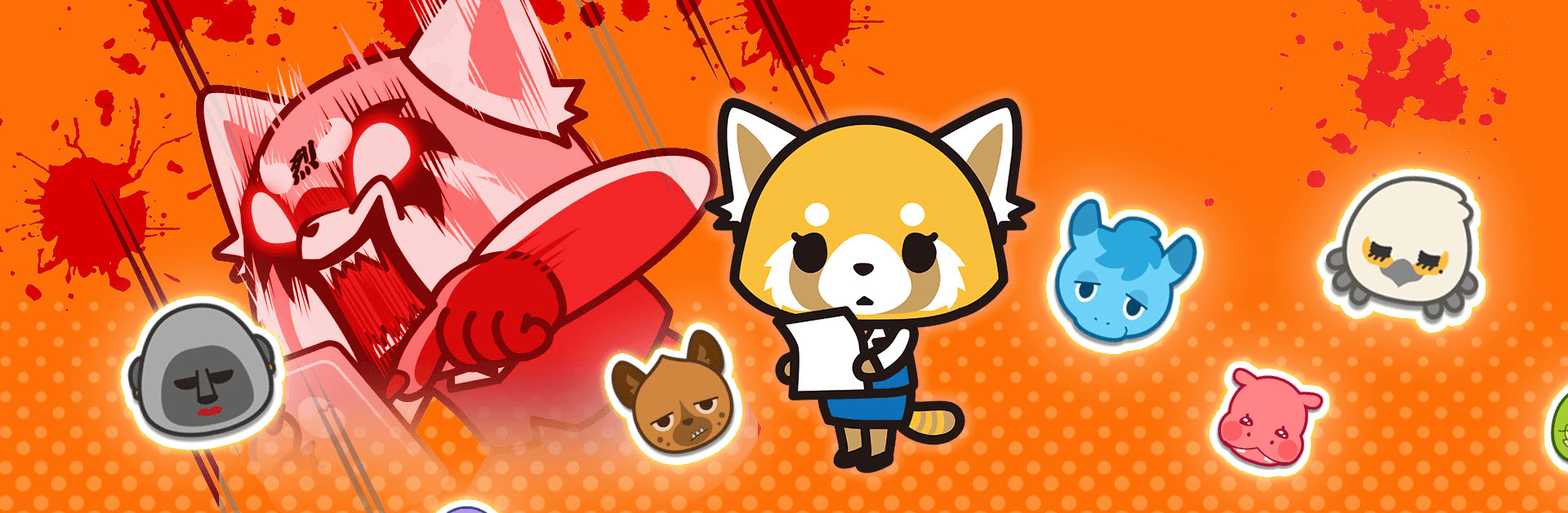 Title Aggretsuko Desktop HD Wallpaper 1920x630