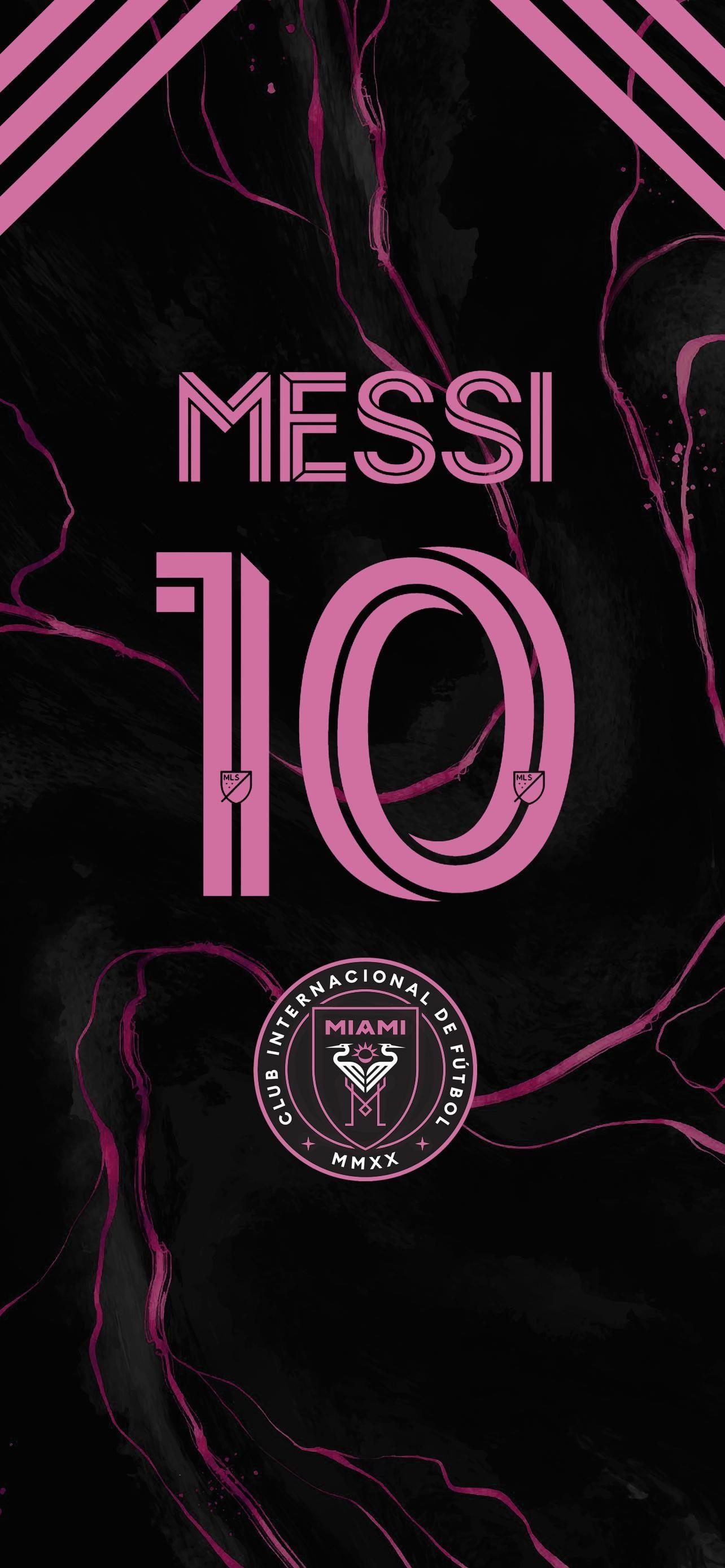 Lionel Messi Inter Miami iPhone 14 Plus Wallpaper 1284x2778