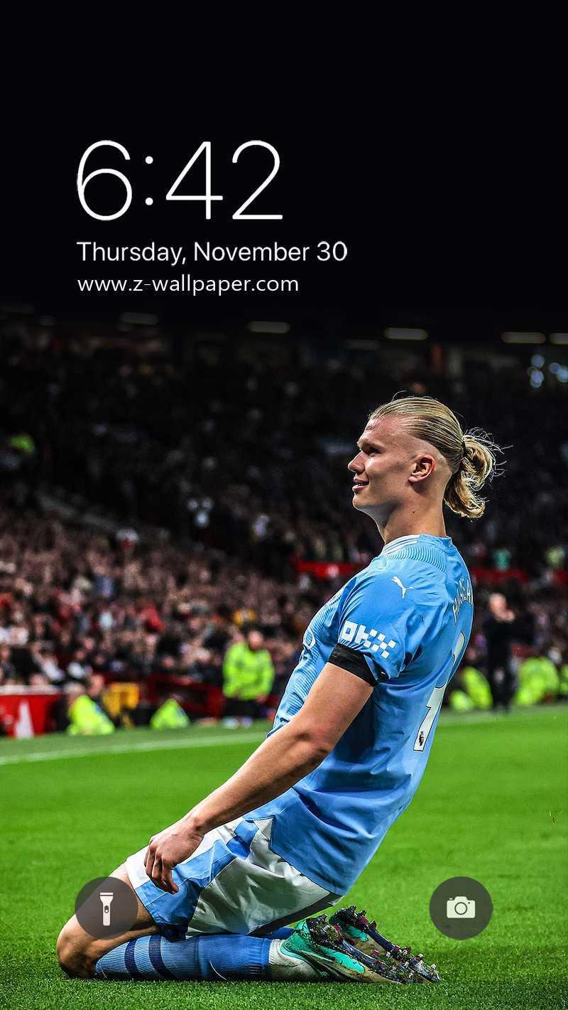 Erling Haaland iPhone Background 800x1422