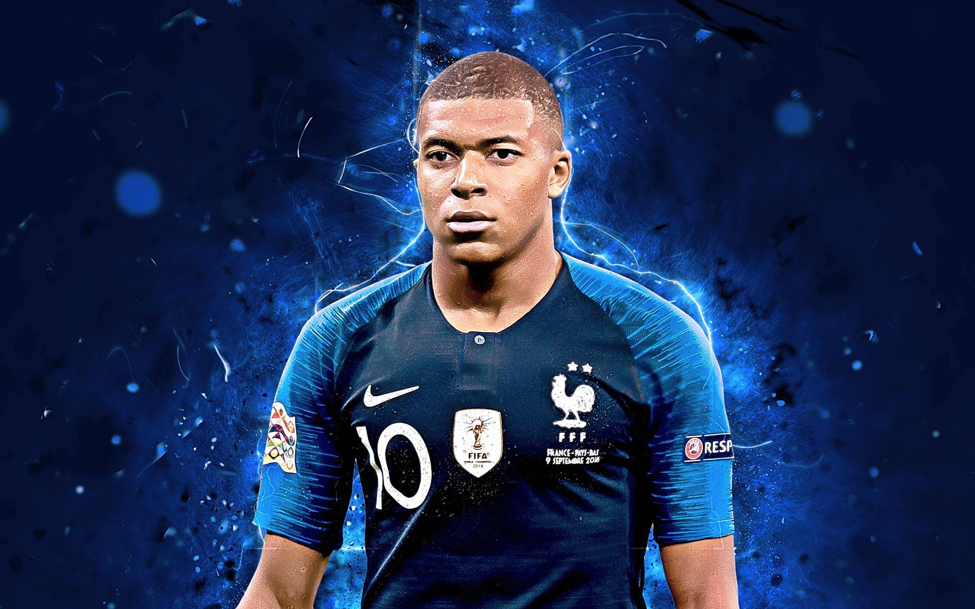 Kylian Mbappe Widescreen HD Wallpaper 1920x1200